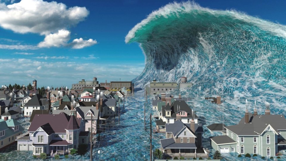 Tsunami - ilustrační obrázek
